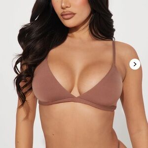 Fashion Nova Brown Triangle Bralette